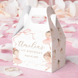 Caja Para Regalos Elegant Pink Coquette Ballerina Girl Birthday