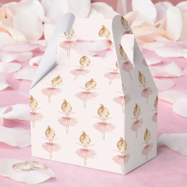 Caja Para Regalos Elegant Pink Girl Ballerina Birthday Party (Boda)