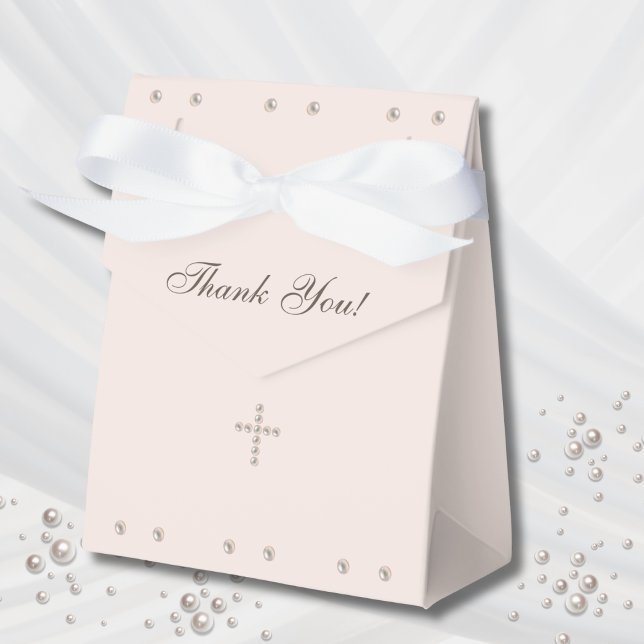 Caja Para Regalos Elegant Simple Cross Christian Baptism (Subido por el creador)