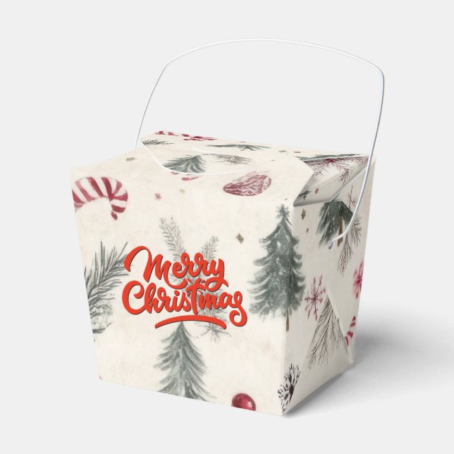 Caja Para Regalos Elegant Take Out Christmas Favor Box (Front Side)