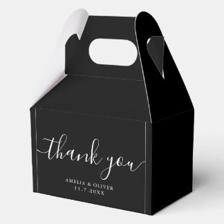 Caja Para Regalos Elegant Timeless Wedding Thank You | Personalized 