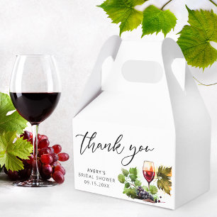 Caja Para Regalos Elegant Vino Before Vows Collection Agradecimiento