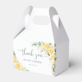 Caja Para Regalos Elegant Yellow Baby Shower Favor Box