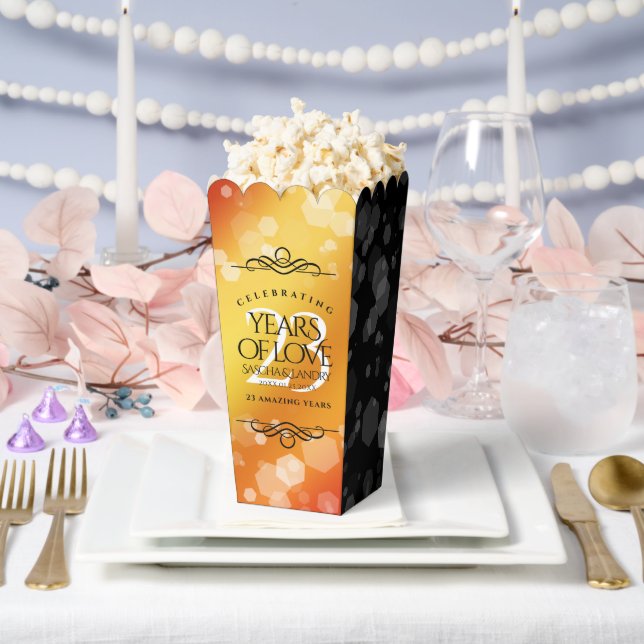 Caja Para Regalos Elegante 23° Aniversario del Boda Imperial Topaz (Boda)