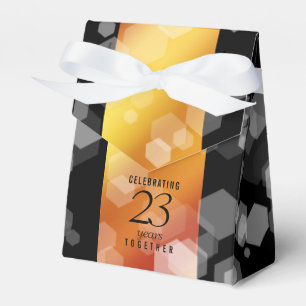 Caja Para Regalos Elegante 23° Aniversario del Boda Imperial Topaz