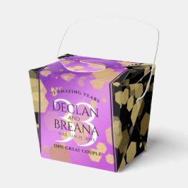 Caja Para Regalos Elegante 33° Aniversario del Boda Ametista