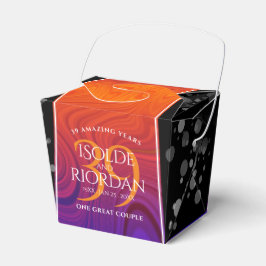 Caja Para Regalos Elegante 39° Aniversario del Boda Agate