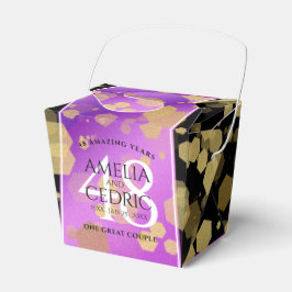 Caja Para Regalos Elegante 48º Aniversario del Boda Ametista