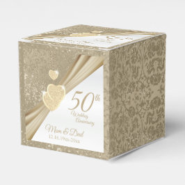 Caja Para Regalos Elegante 50° Aniversario Boda