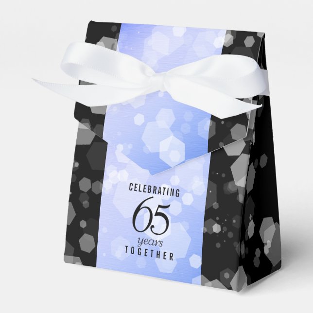 Caja Para Regalos Elegante 65º Aniversario del Boda de Sapphire (Front Side)