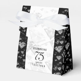 Caja Para Regalos Elegante 75° Aniversario del Boda del Diamante