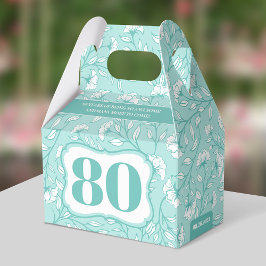 Caja Para Regalos Elegante 80º cumpleaños (hasta 99 años)