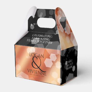 Caja Para Regalos Elegante 8.º aniversario del Boda de bronce