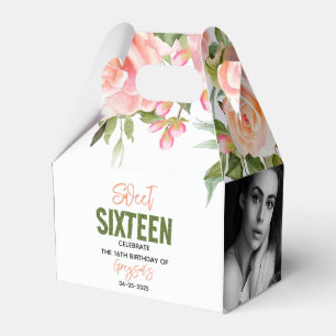 Caja Para Regalos Elegante acuarela dulce floral dieciséis
