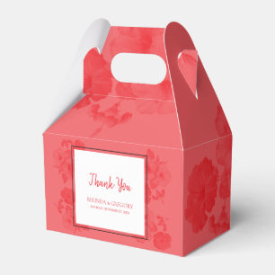 Caja Para Regalos Elegante acuarela Hibiscus Boda