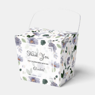 Caja Para Regalos Elegante acuarela morado floral