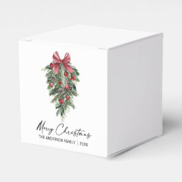 Caja Para Regalos Elegante acuarela Pines Calligraphy Ink Navidades