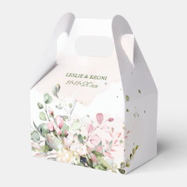 Caja Para Regalos Elegante acuarela Rubor Gum Rosa Eucalyptus