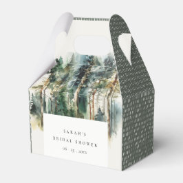 Caja Para Regalos Elegante acuarela Woodland Forest Bridal Shower