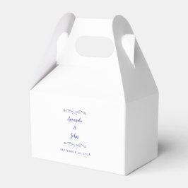 Caja Para Regalos Elegante Agradecimiento de Boda Útil Periwinkle Ch