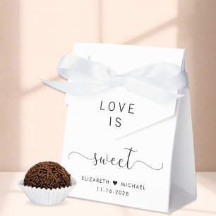 Caja Para Regalos Elegante amor es dulce boda