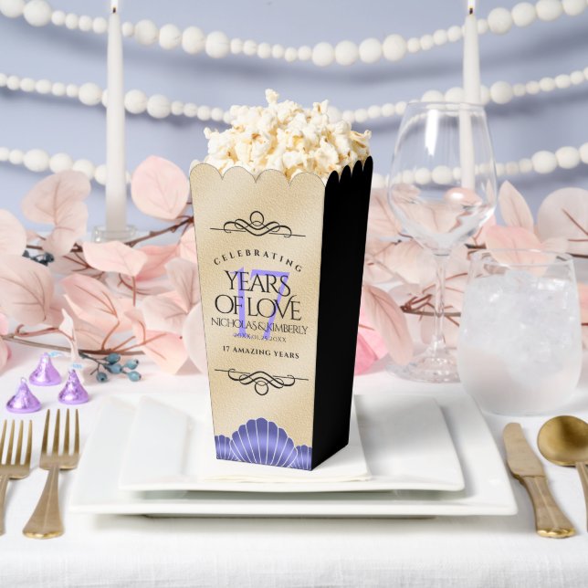 Caja Para Regalos Elegante aniversario Boda de 17 conchas (Boda)