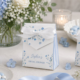 Caja Para Regalos Elegante Arco de Novia Coqueta Dusty Blue para Des