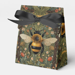 Caja Para Regalos Elegante arte floral de abejorros vintage