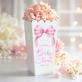 Caja Para Regalos Elegante Baby Shower Bow Rosa
