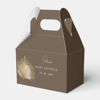 Caja Para Regalos Elegante Baby Shower rústico botánico