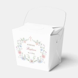 Caja Para Regalos Elegante Baptismo De Marco Floral Sacar