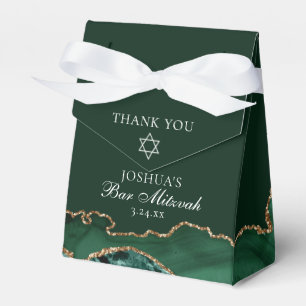 Caja Para Regalos Elegante bar de oro verde Mitzvah Fiesta