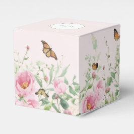 Caja Para Regalos Elegante barra de caramelo mini floral de peonía r
