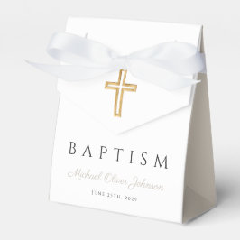Caja Para Regalos Elegante Bautismo Religioso Taupe