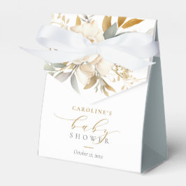 Caja Para Regalos Elegante Bebé Floral Neutral En Bloom Baby Shower