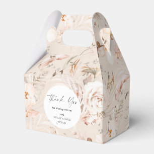 Caja Para Regalos Elegante beige botánico floral de boda de jardín f