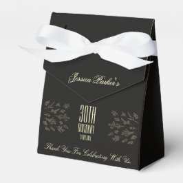 Caja Para Regalos Elegante Black 30° cumpleaños