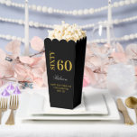 Caja Para Regalos Elegante Black & Gold Sesenta Fiesta de Cumpleaños<br><div class="desc">Cajas favoritas de la fiesta de cumpleaños número 60 de Black & Gold Elegant</div>
