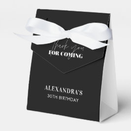 Caja Para Regalos Elegante blanco negro gracias