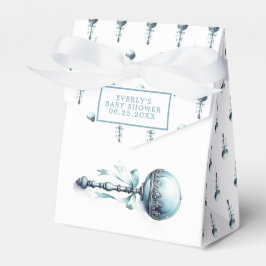 Caja Para Regalos Elegante Blue Baby Rattle Boy Baby Shower