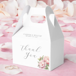 Caja Para Regalos Elegante Boda blanco de color de agua floral de Ru
