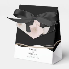Caja Para Regalos Elegante boda blanco y negro