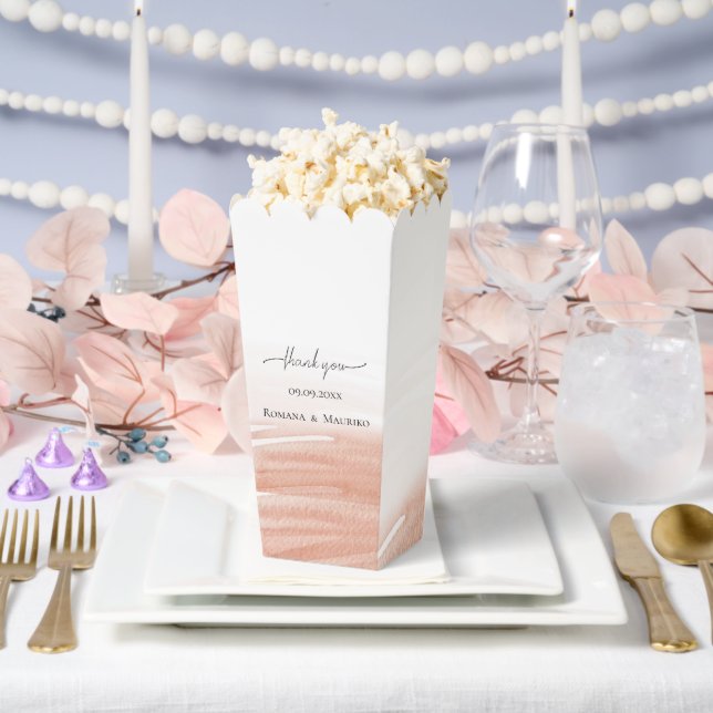 Caja Para Regalos Elegante Boda Coral Terracotta (Boda)