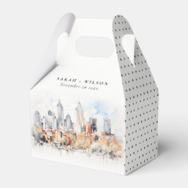 Caja Para Regalos Elegante Boda de acuarela de Denver Colorado Skyli