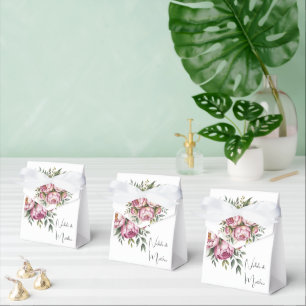 Caja Para Regalos Elegante Boda de arreglos florales de Peony