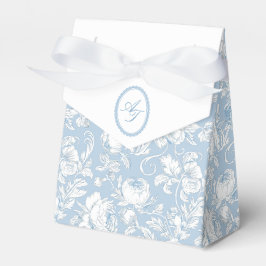 Caja Para Regalos Elegante boda de chinoiserie azul