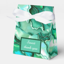 Caja Para Regalos Elegante Boda de color de mármol Verde azulado esm