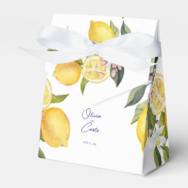 Caja Para Regalos Elegante Boda de Destino Mediterráneo Lemons