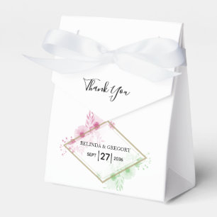 Caja Para Regalos Elegante Boda de flores acuáticas