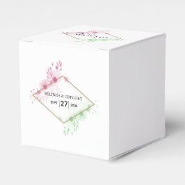 Caja Para Regalos Elegante Boda de flores acuáticas